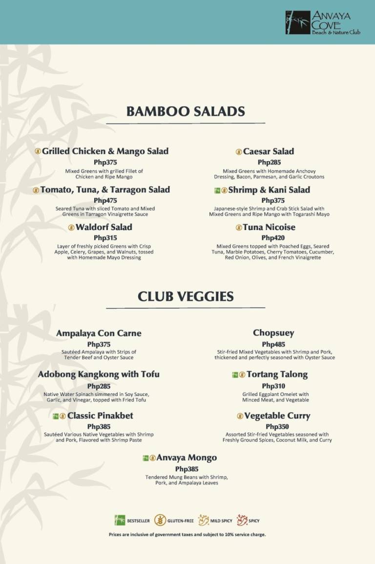 Bamboo Cafe Menu - 02